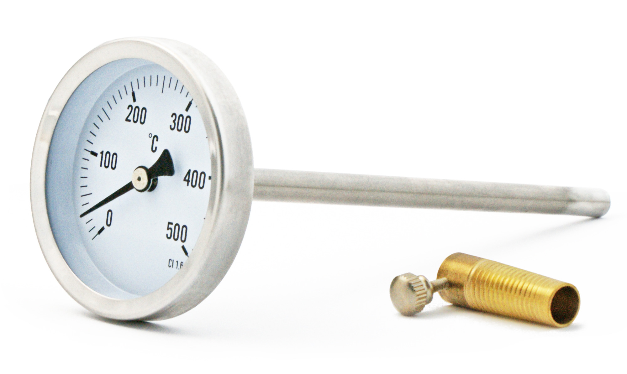 Teplomer pre kotol ústredného kúrenia, sonda 500°C